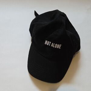 Black 'Not Alone' Baseball Cap